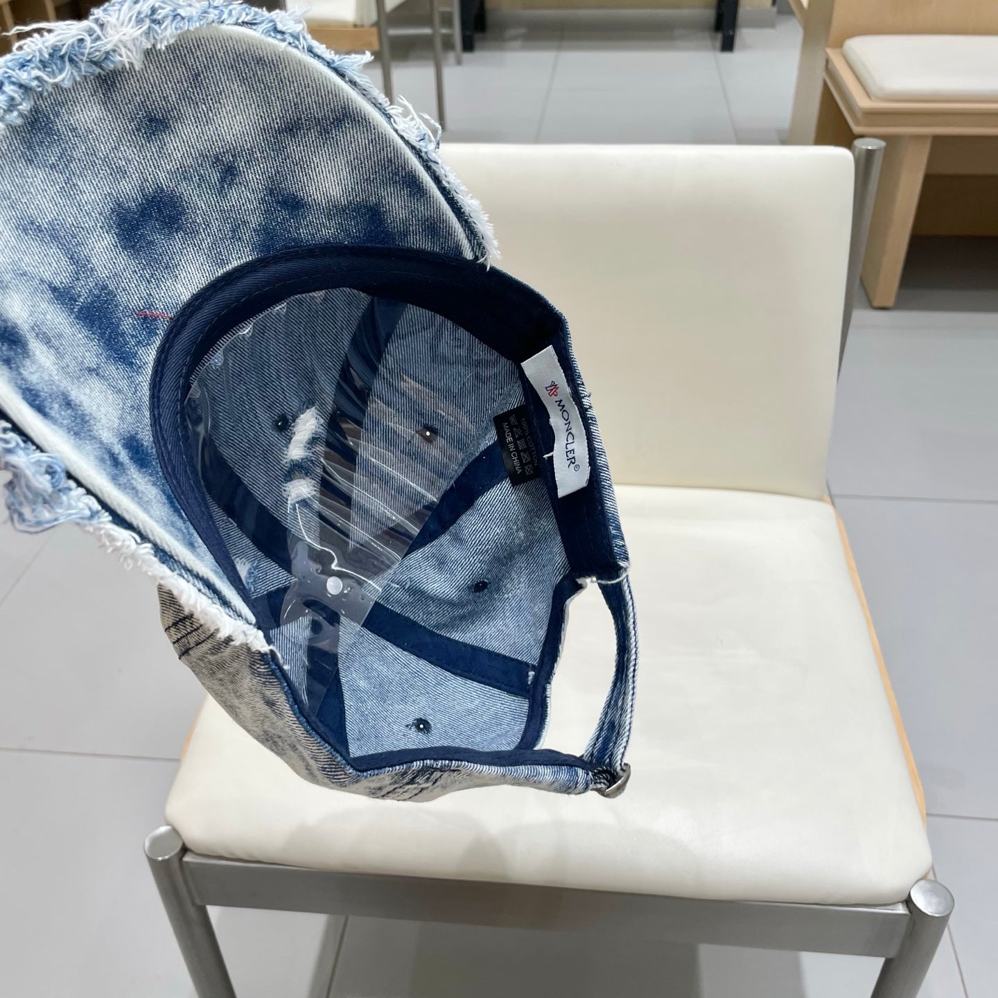 Moncler Logo Denim Hat 205654
