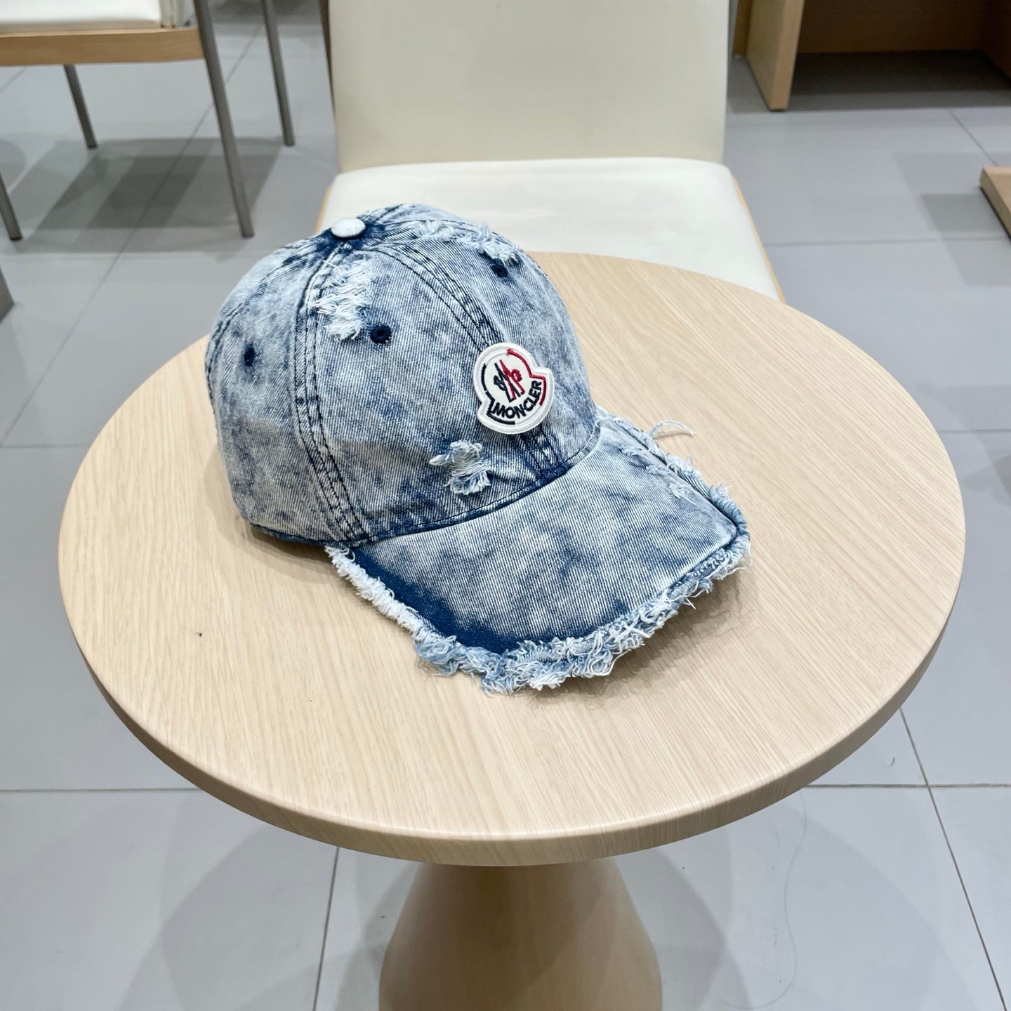 Moncler Logo Denim Hat 205654