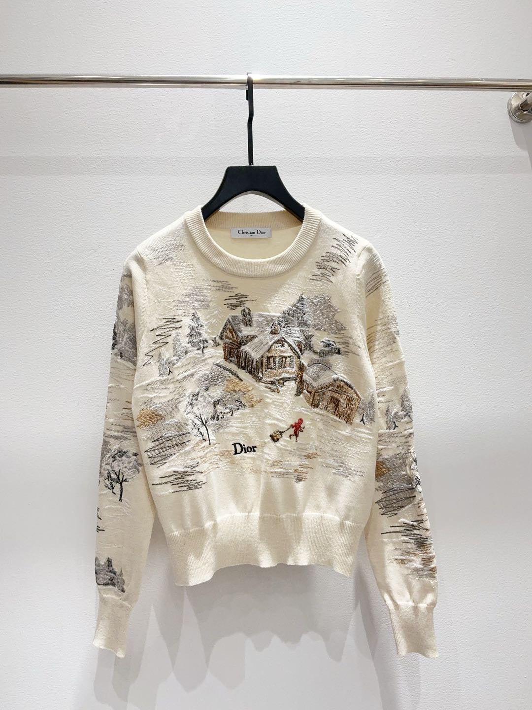 CD 26s Sweater Multicolor d'Hiver Wool Knit 448173