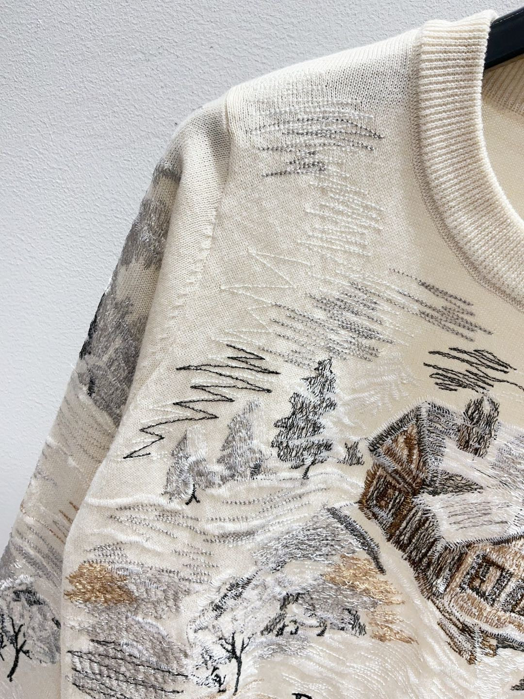 CD 26s Sweater Multicolor d'Hiver Wool Knit 448173