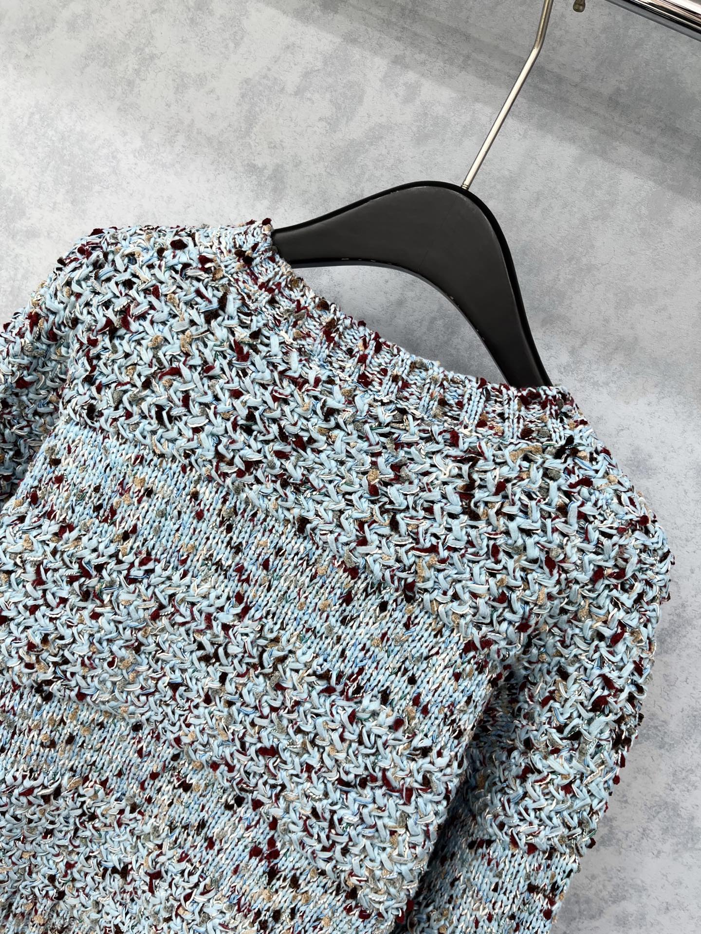 CC 2025 Jacket Blue Mix Colors Wool 325862