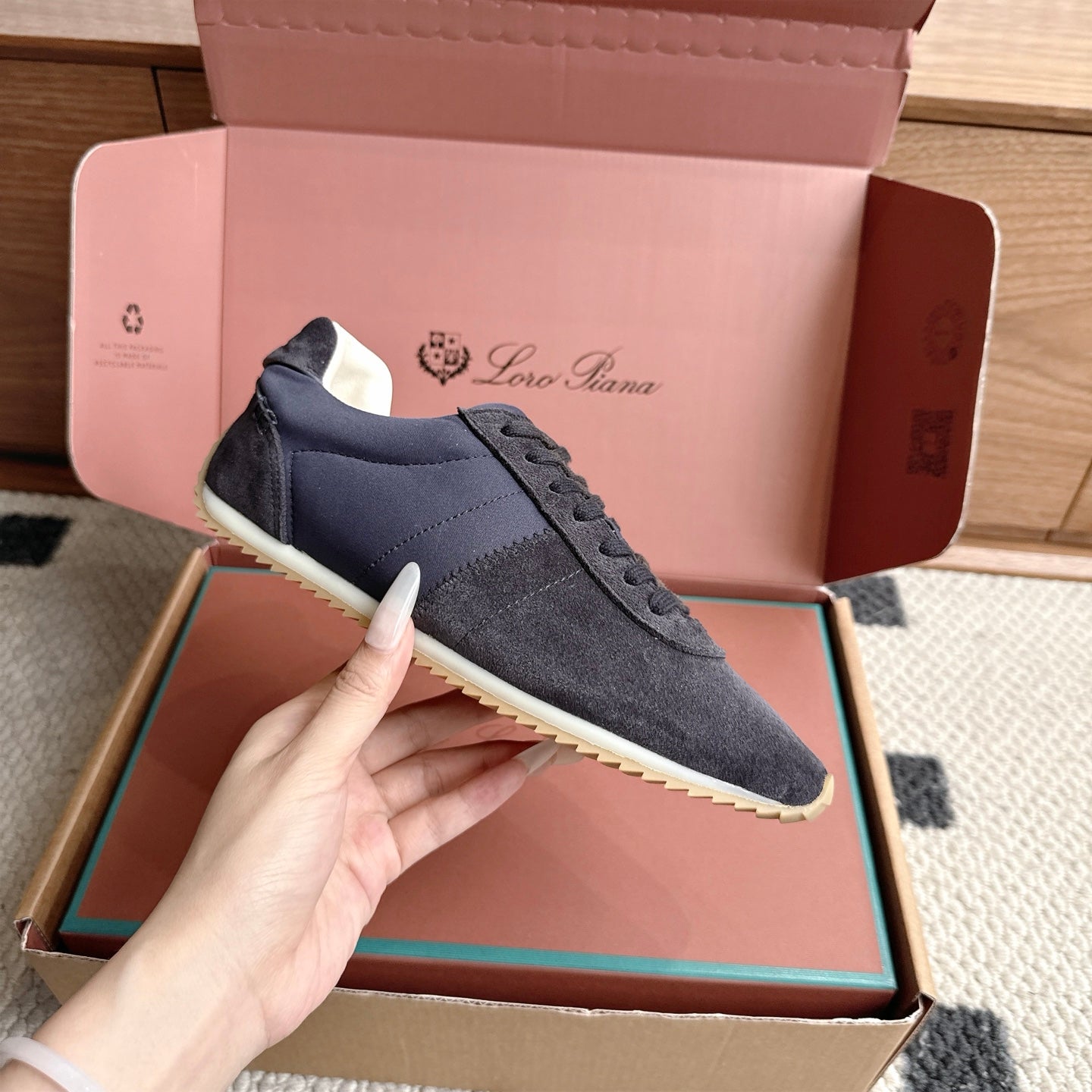 LP Fast Walk Sneaker Dark Blue Suede 924587
