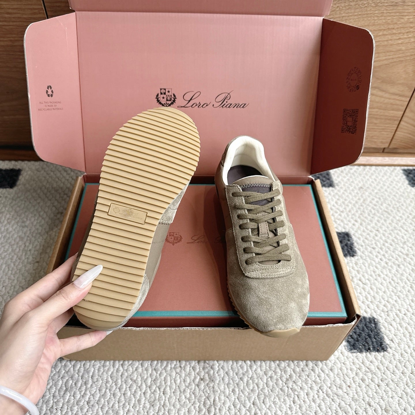 LP Fast Walk Sneaker Olive Suede 924588