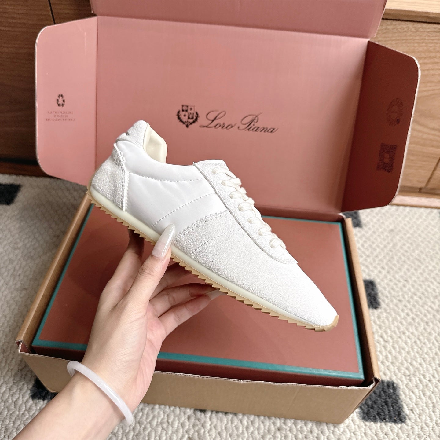LP Fast Walk Sneaker White Suede 924589