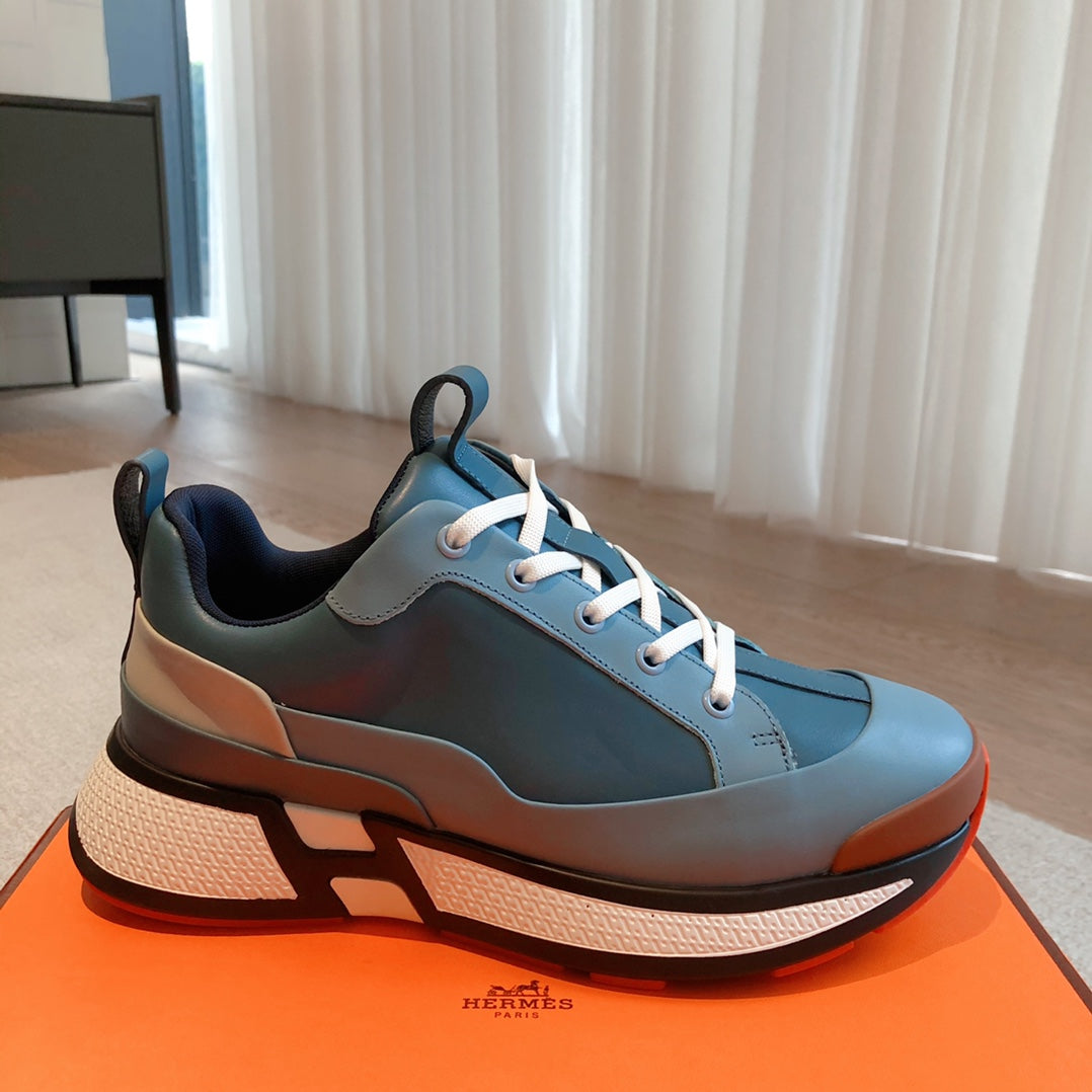 HM Hugo Sneakers Stale Blue Calfskin 933463