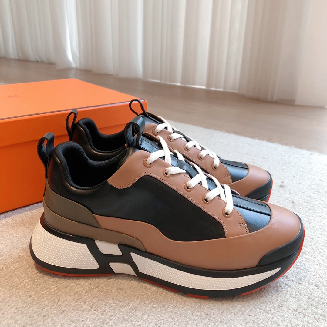 HM Hugo Sneakers Brown Black Calfskin 933465