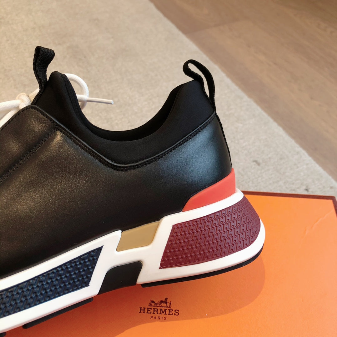 HM Hugo Sneakers Black Calfskin Suede 933473