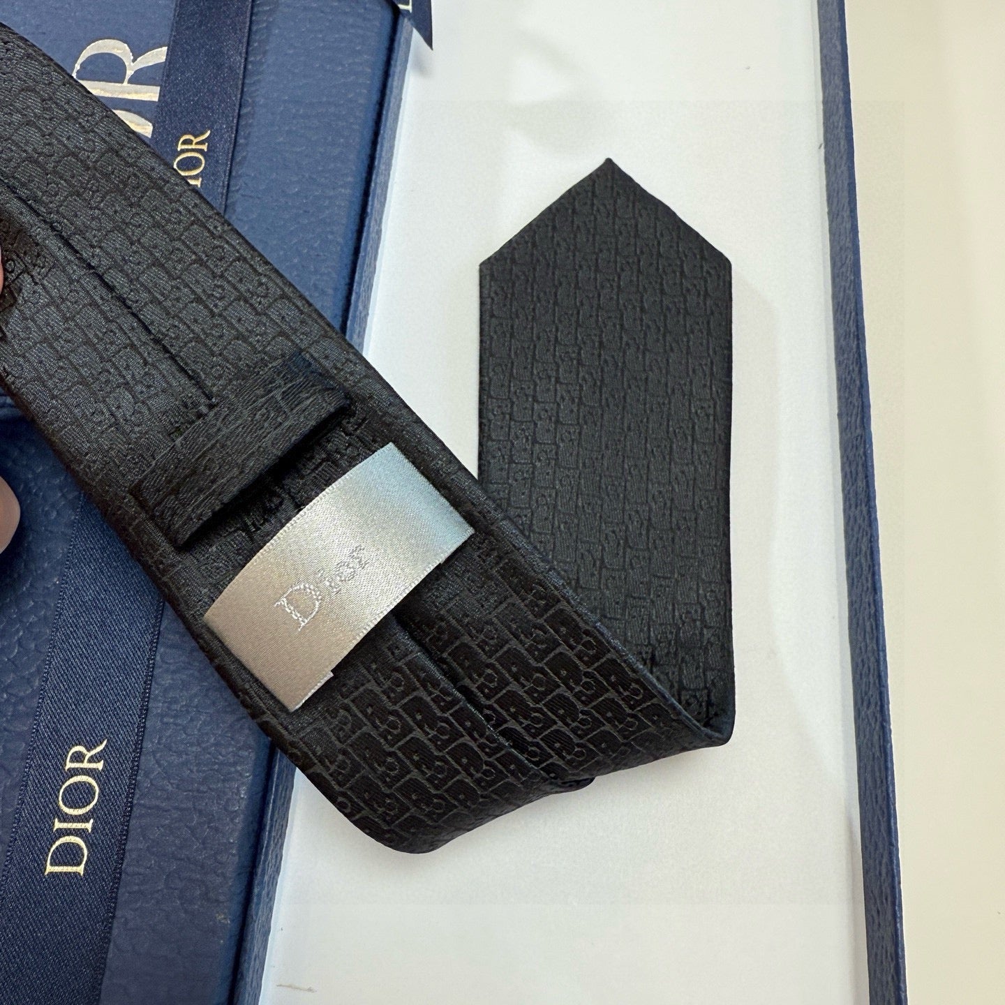 CD Tie Black Silk 330078