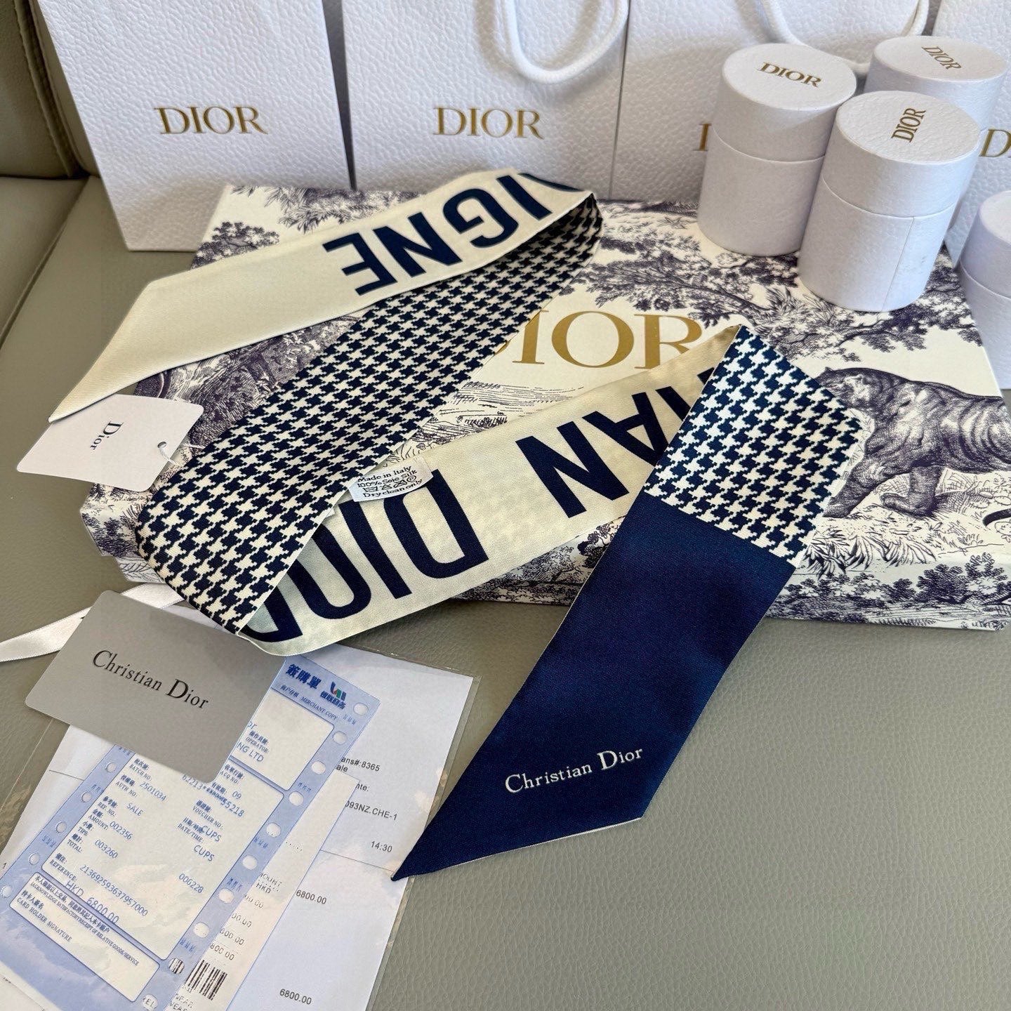 Dior 26s Scarf 100cm In Silk 313133