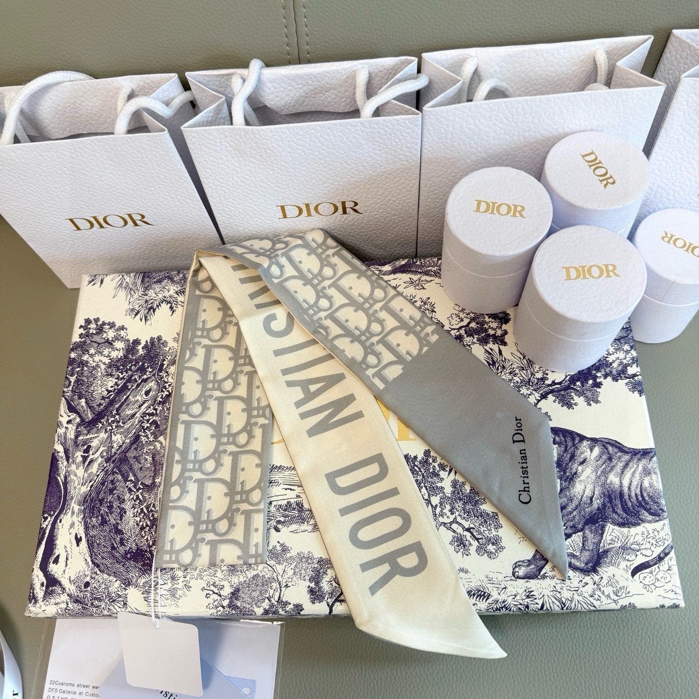 Dior 26s Scarf 100cm In Silk 313135