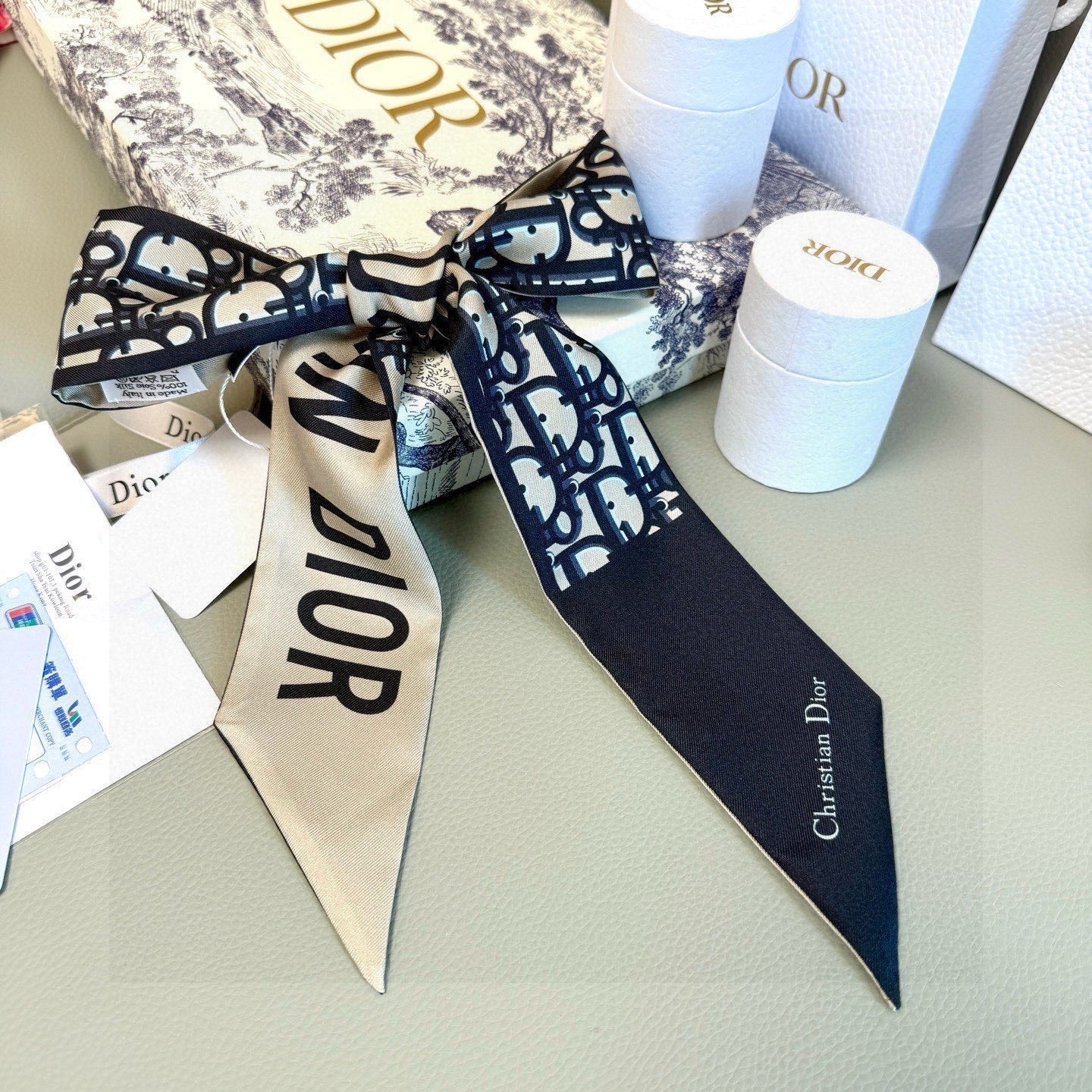 Dior 26s Scarf 100cm In Silk 313136