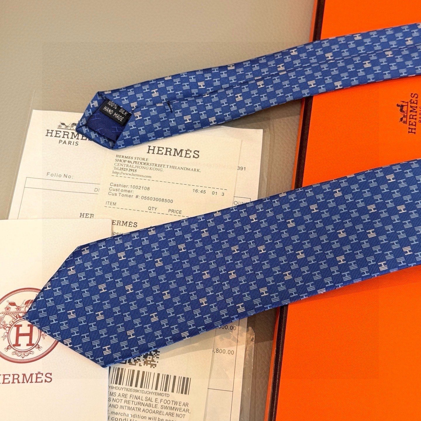 HM Men's Ties Twill Silk 437514