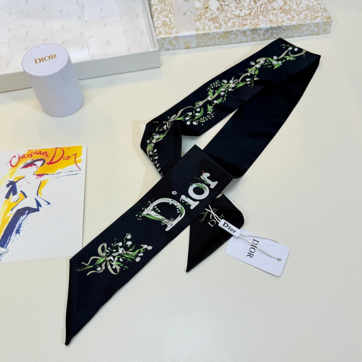CD 26s Scarf 5x86 In Mulberry Silk 555516