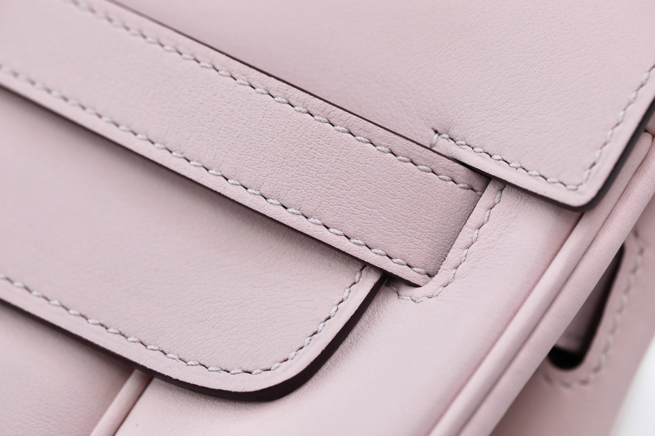 HM Berline Bag 28cm Light Pink Calfskin 284554 (Production time: 25 days)