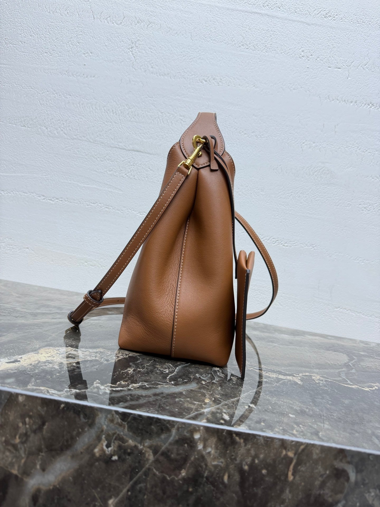 Celine Small Hobo Brown Supple Smooth Calfskin
