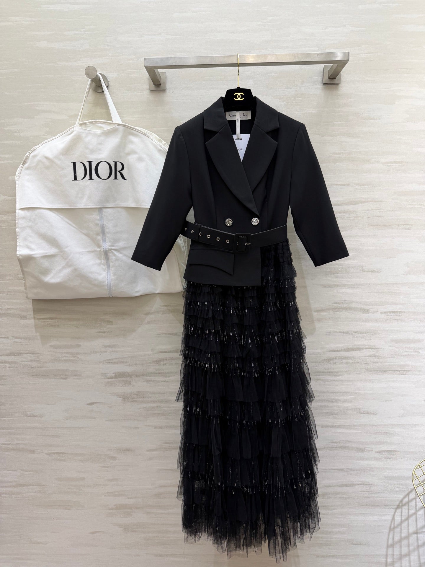 CD 26s Maxi Dress Black Mesh 344797