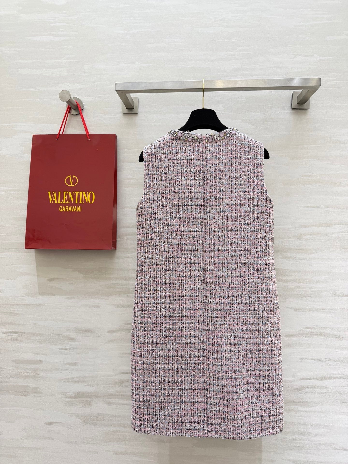 Valen 26s Dress Pink Tweed 344746