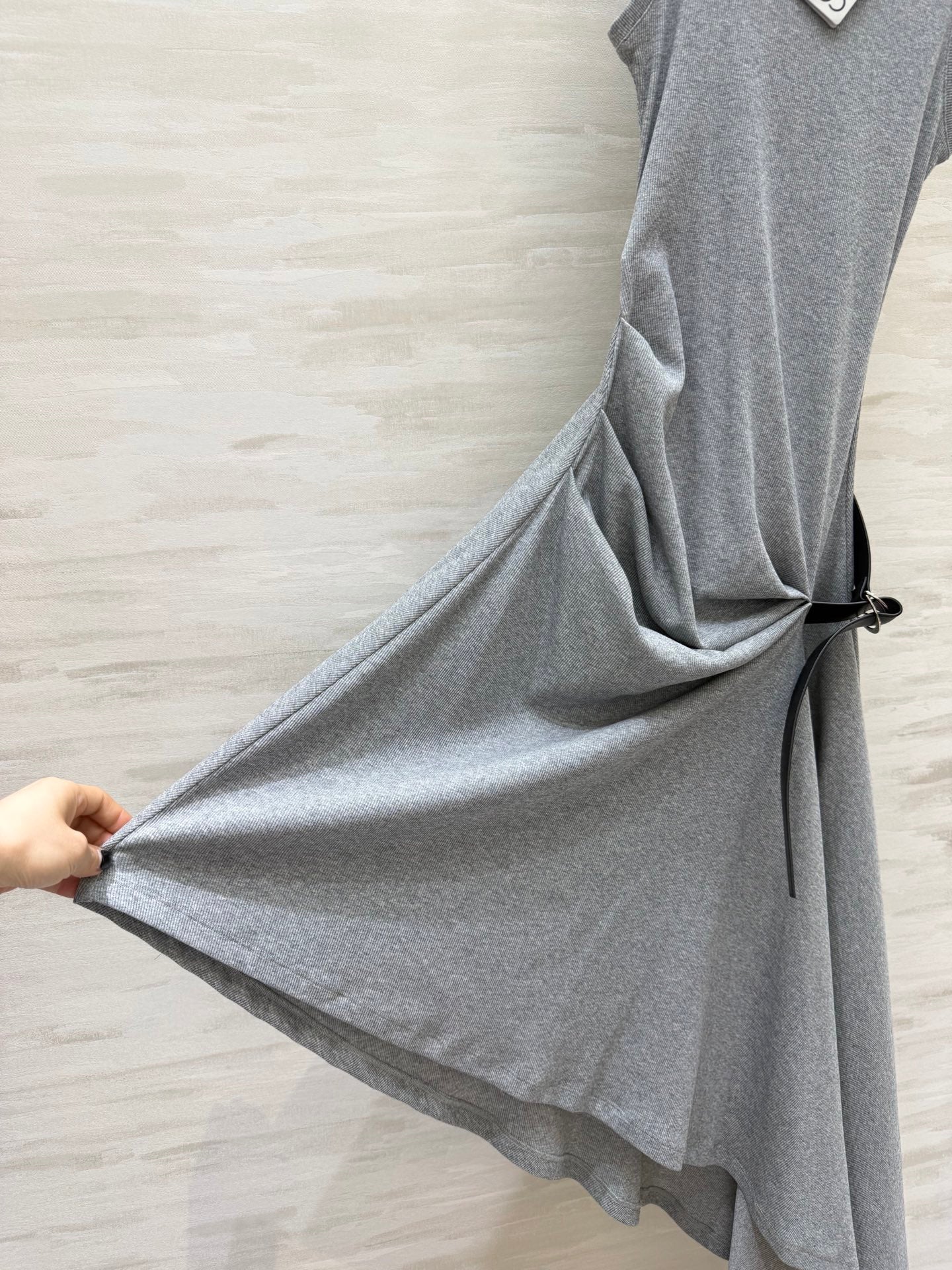 Loewe 26s Tank Dress With Belt Grey Cotton 363671