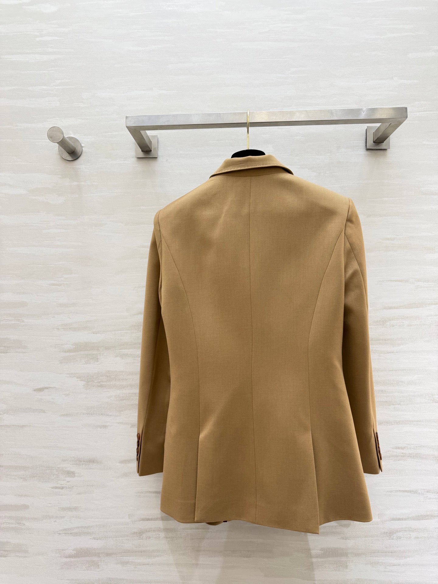 Alexander McQueen 26s Blazer Beige Wool 363610