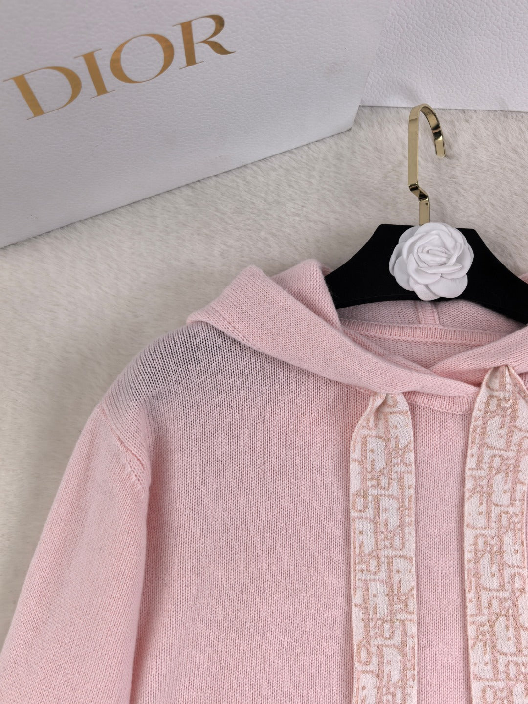 CD 26s Hooded Knit Sweatshirt Wool Cashmere 424826