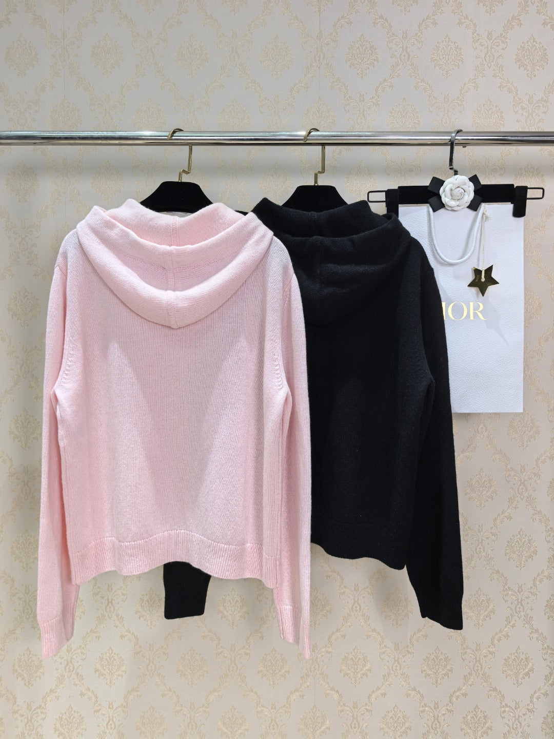 CD 26s Hooded Knit Sweatshirt Wool Cashmere 424826