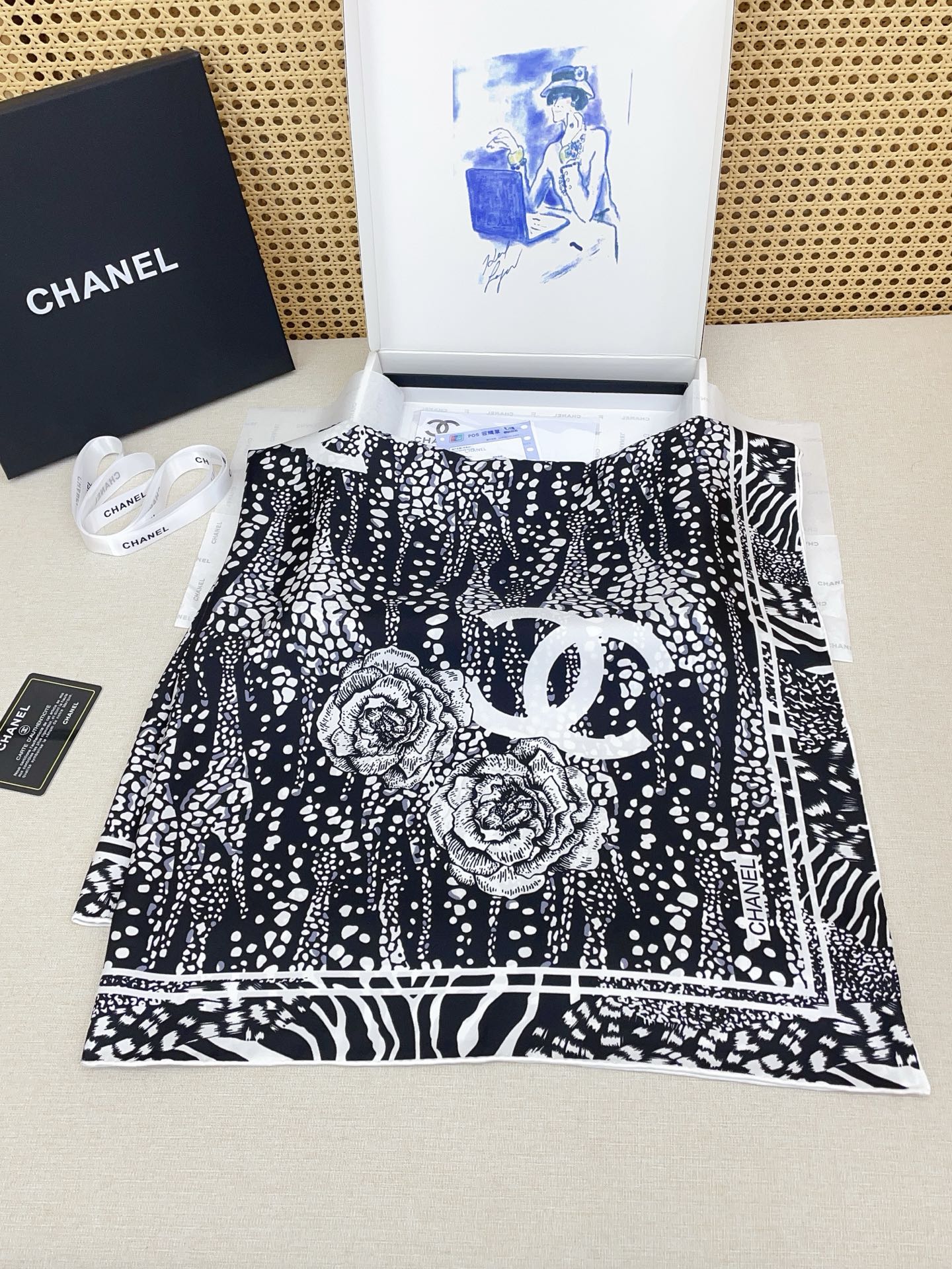 CC Scarf 90x90 Colorful Twill Silk 444781