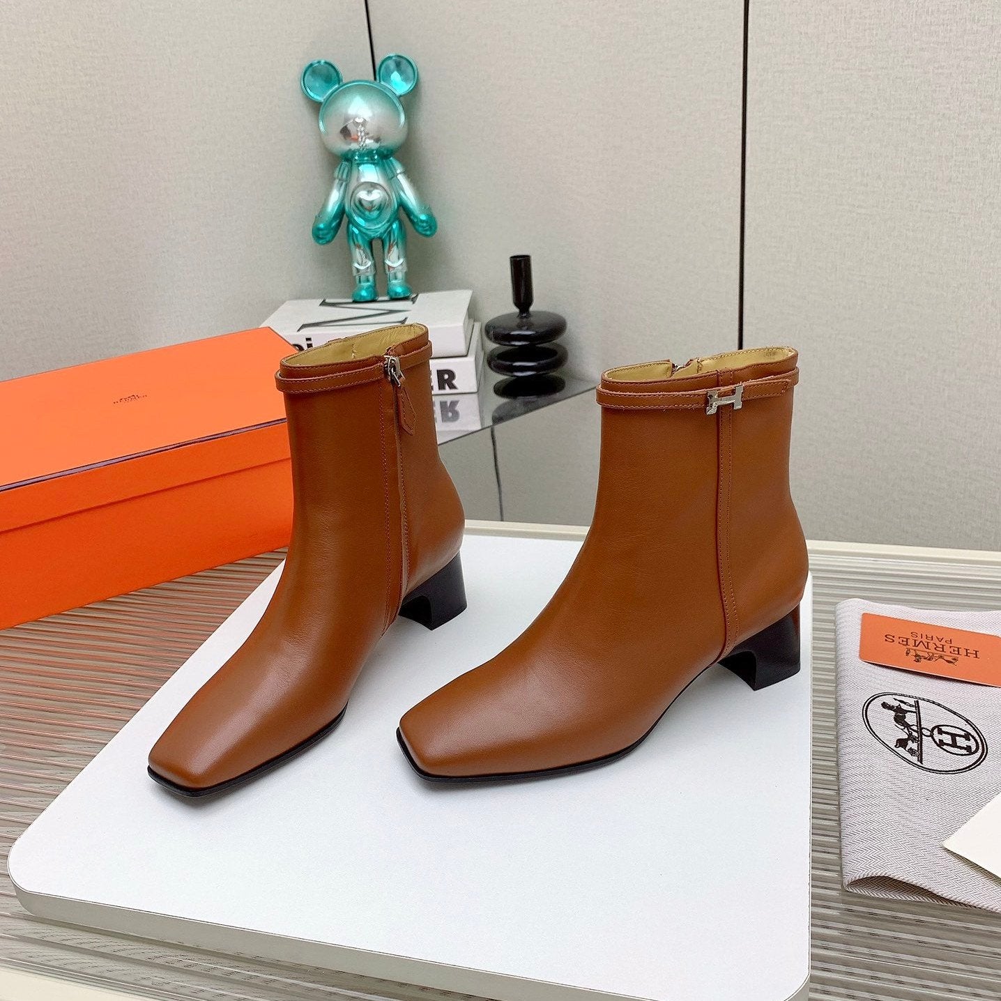 HM Hommage Ankle Boot Brown Calfskin 971352