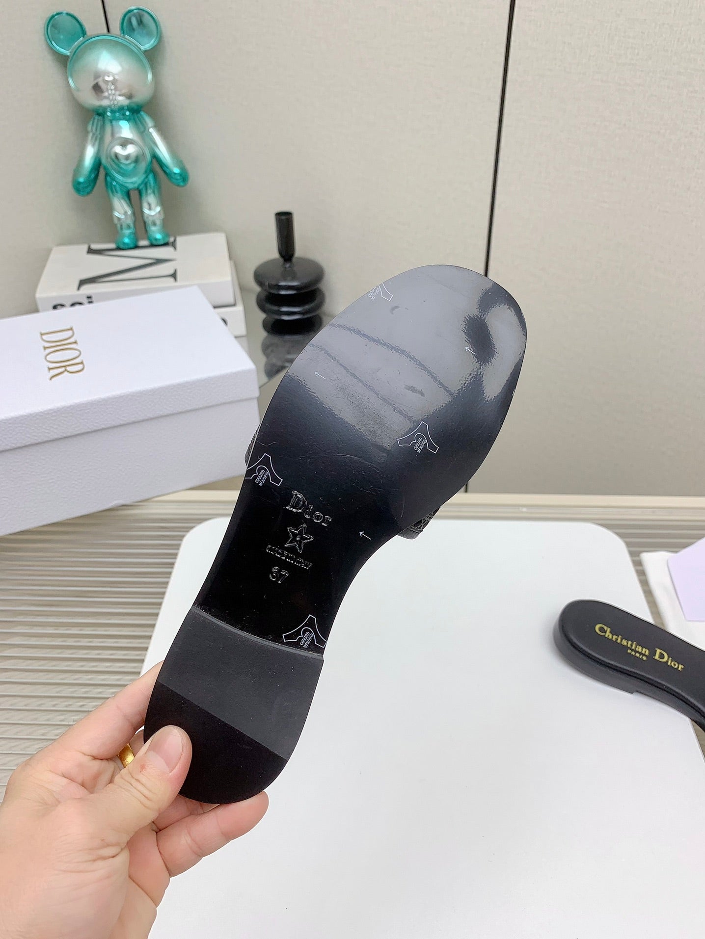 CD D-Lane Slide In Black Cowhide 106281