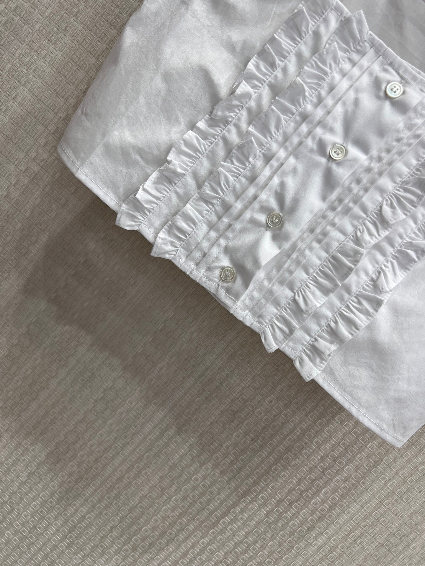 Miu Poplin Crop Top White Cotton