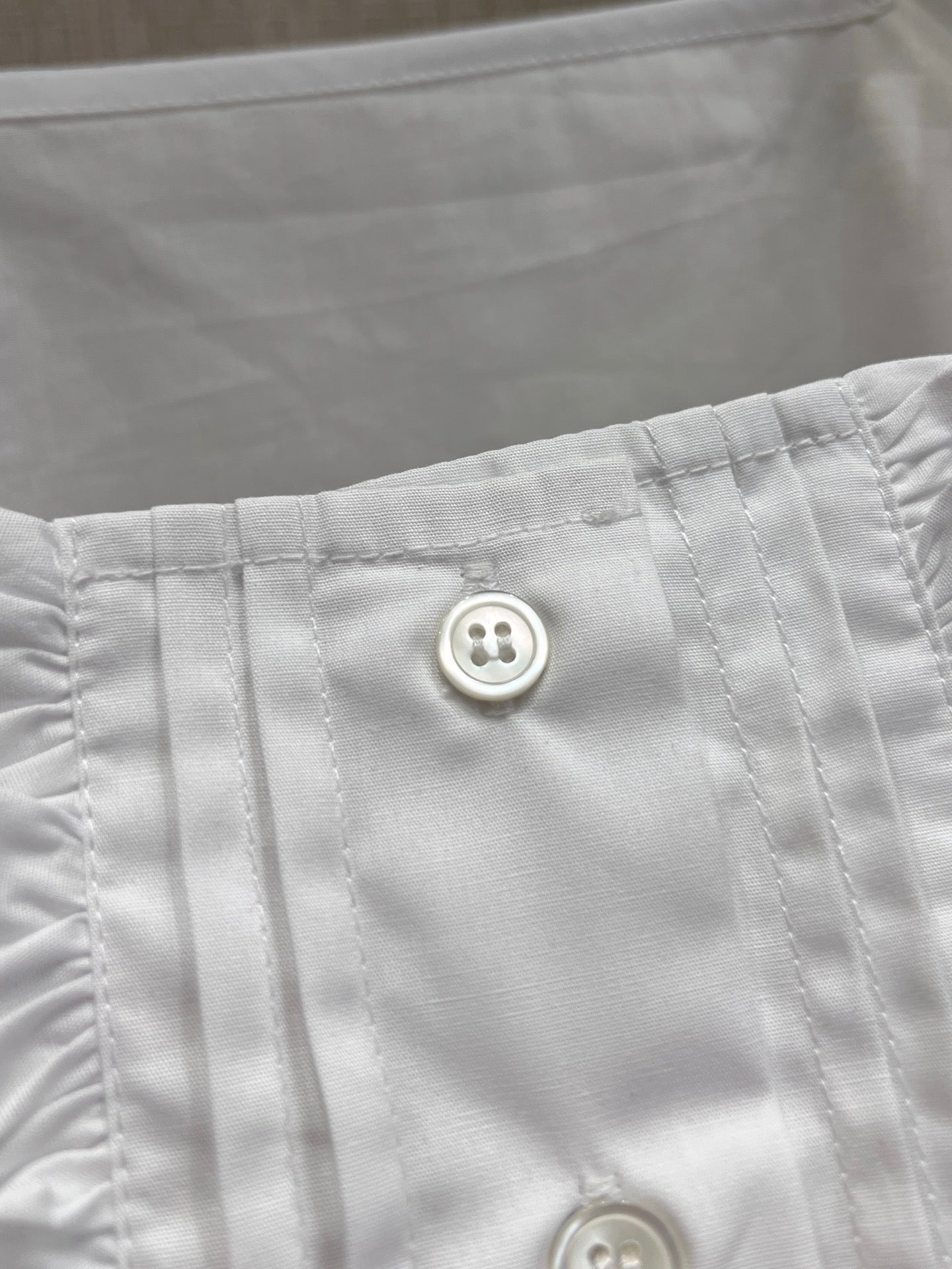 Miu Poplin Crop Top White Cotton