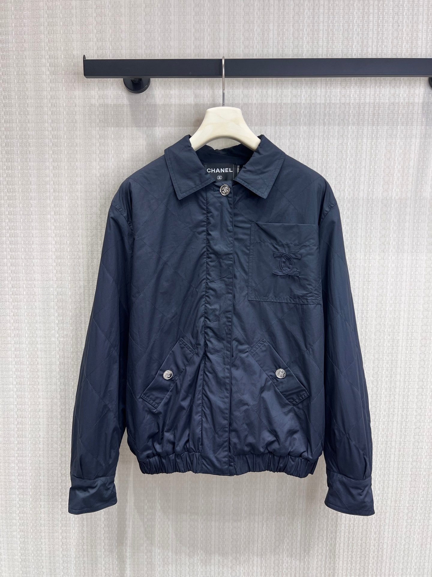CC Flight Jacket Dark Blue Cotton