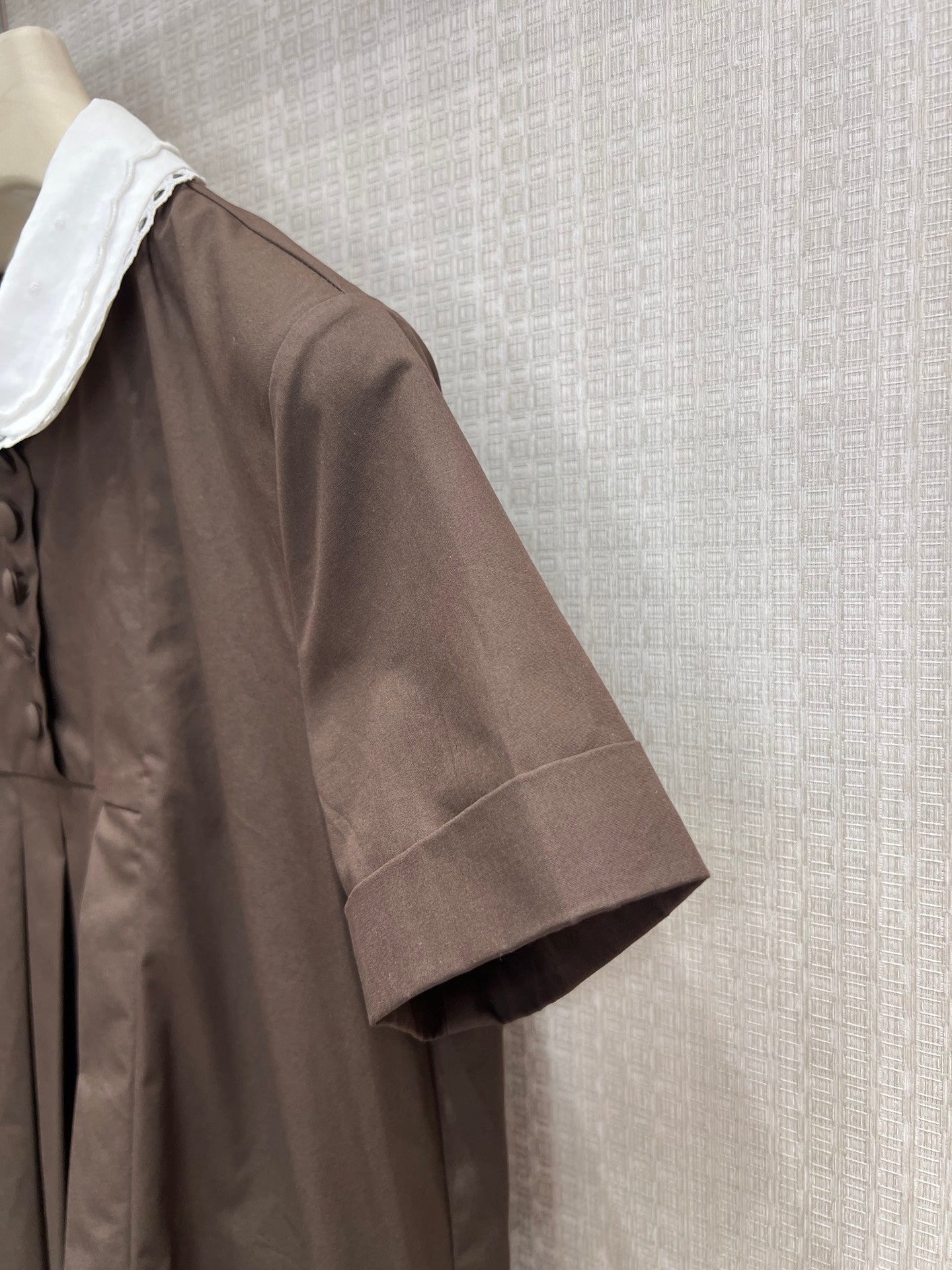Miu Unreleased Dress Coffee Cotton