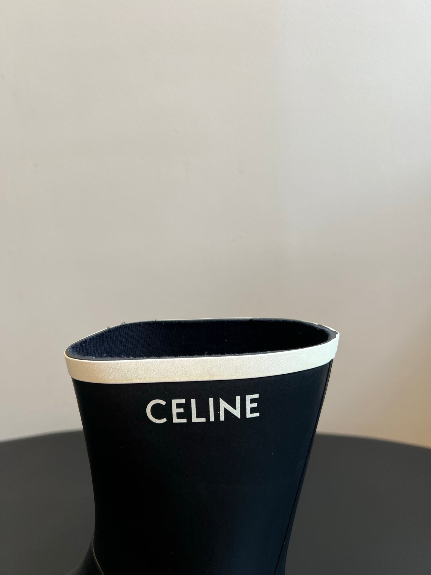 Celine 26ss Rain Boots Black TPU Rubber 903972