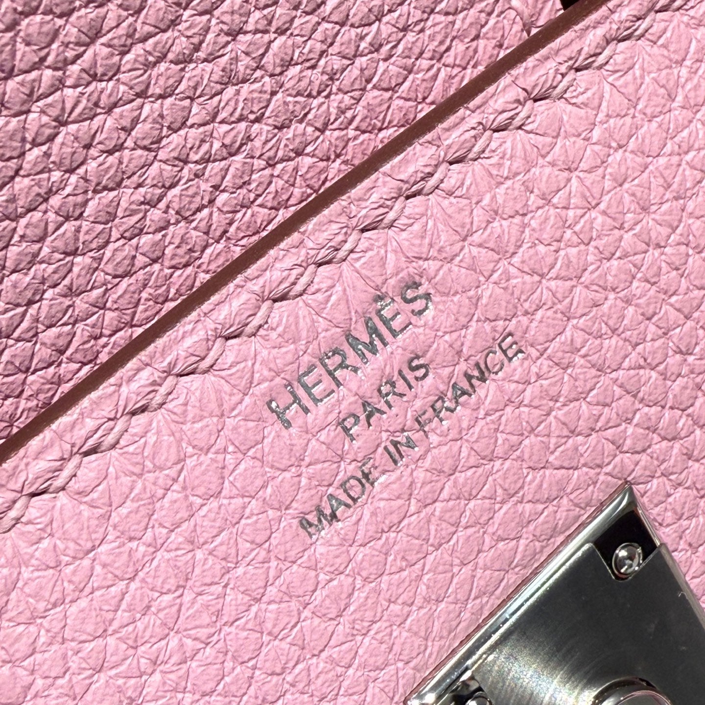 HM BIRKIN BABY PINK TOGO LEATHER SILVER HARDWARE 237506