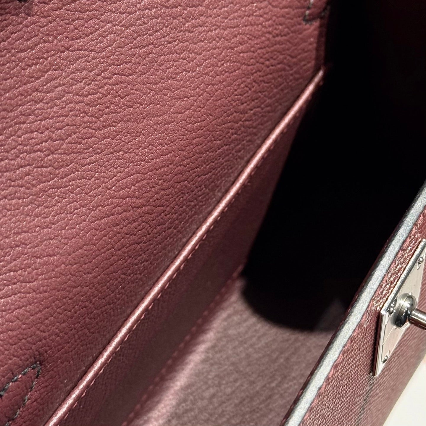 HM Mini Kelly 19 Burgundy Epsom 243135