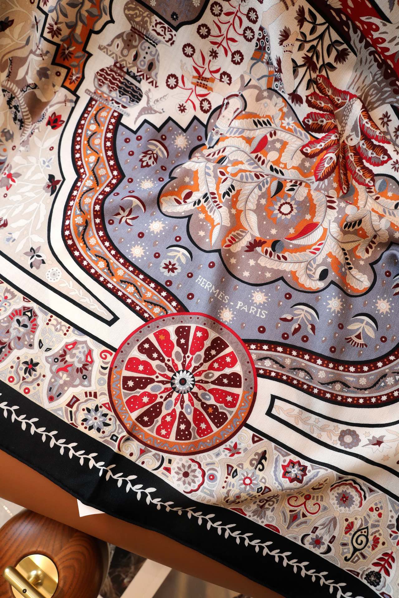 Square Scarf 135 CM Colorful Cashmere And Silk 365932