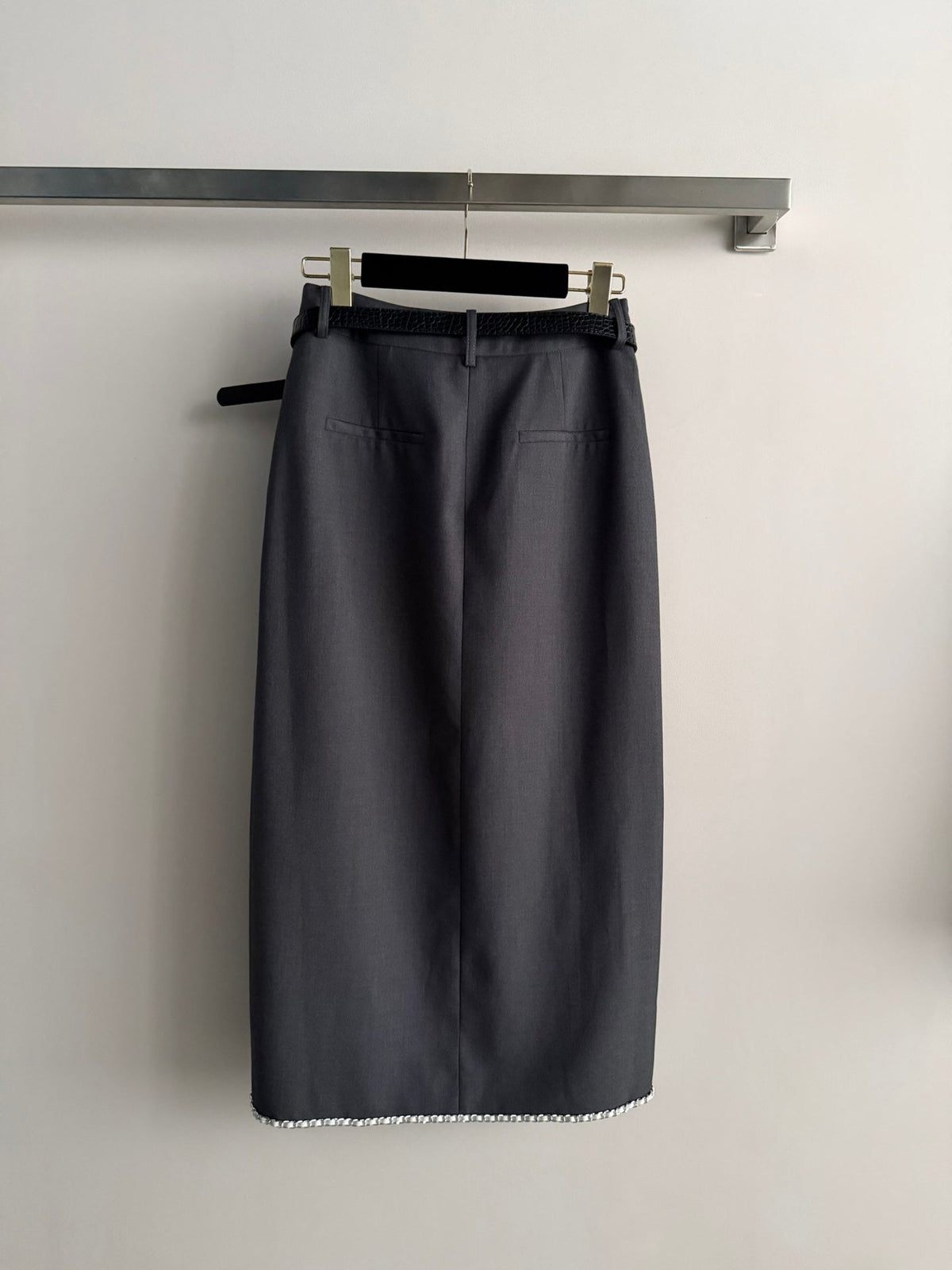 Chanel 26s Suit Grey Cotton 447208