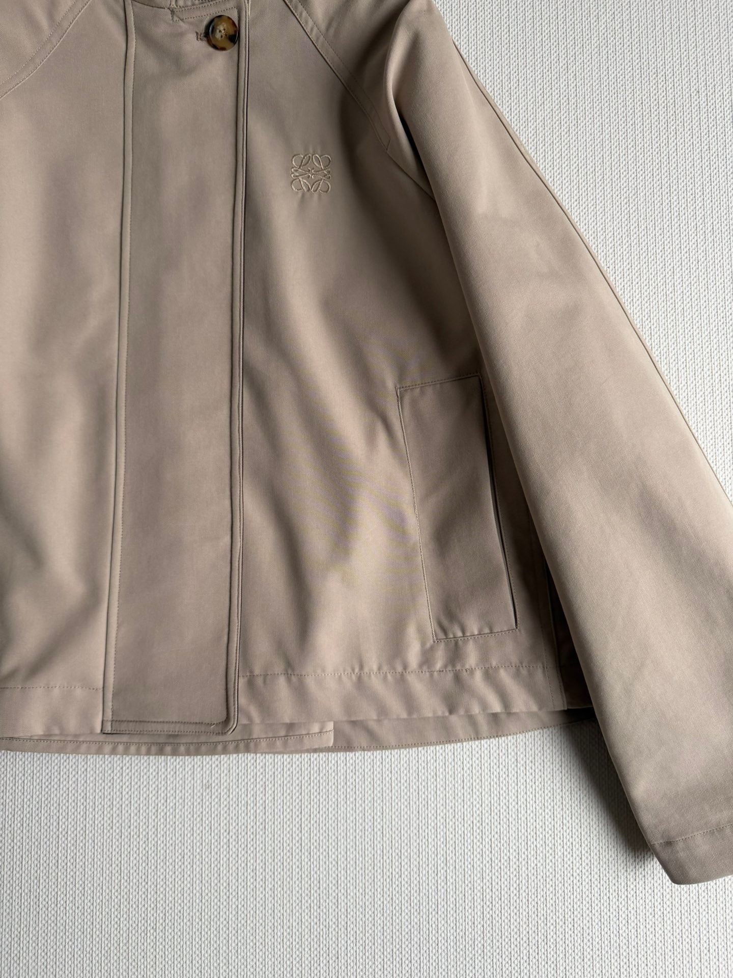 Loewe Trench Coat Light Khahi Cotton 352924