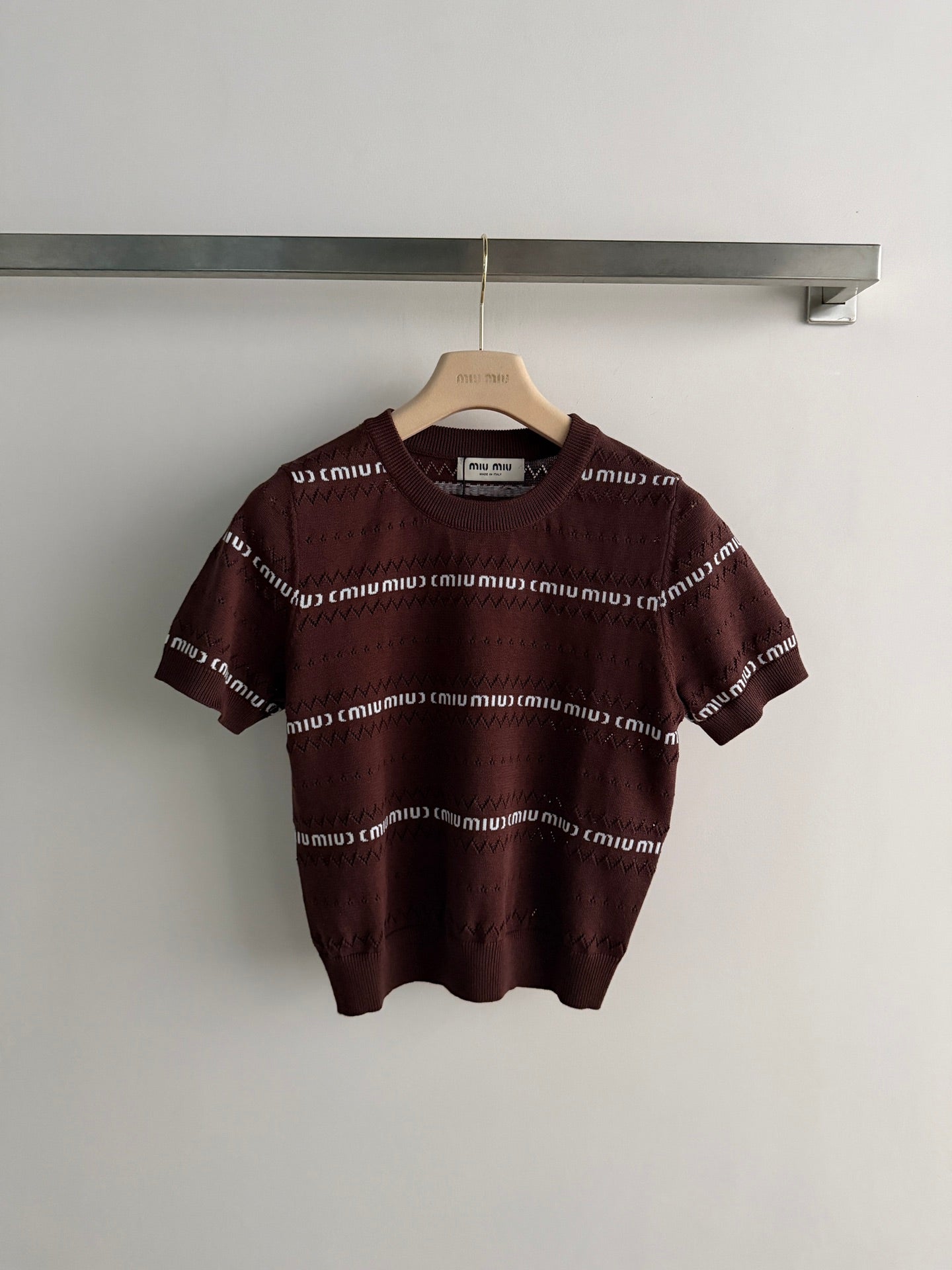 Miu 26s Pullover Coffee Knit 363762