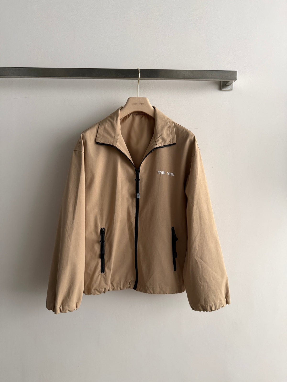Miu Miu 26s Jacket Beige Cotton 447170