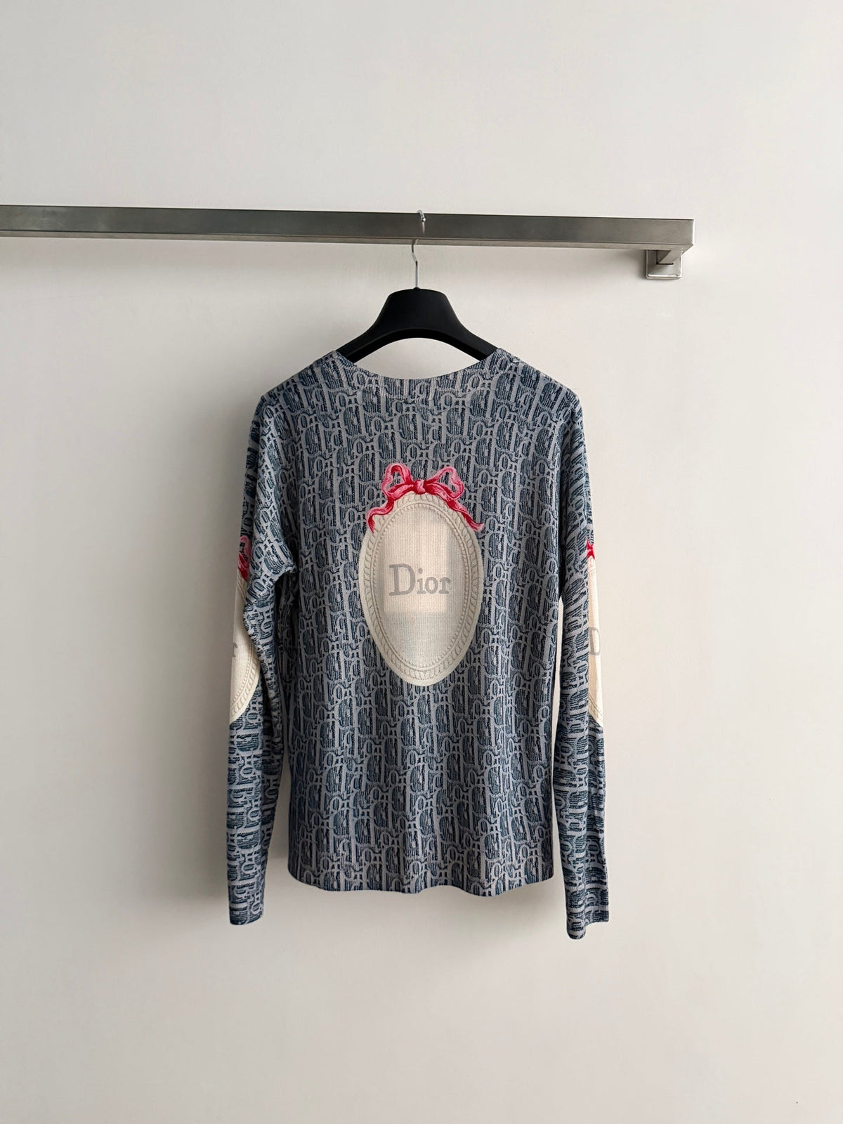 Dior 26s Sweater Blue Oblique Wool 447143
