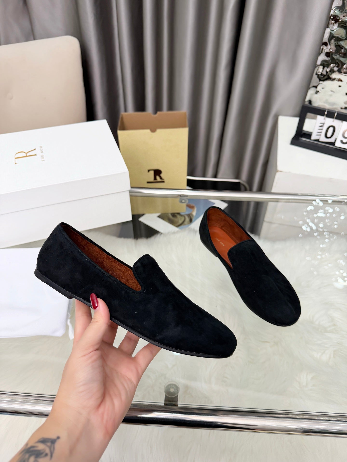 TR Adam Loafer Two Loafer Black Suede 832653