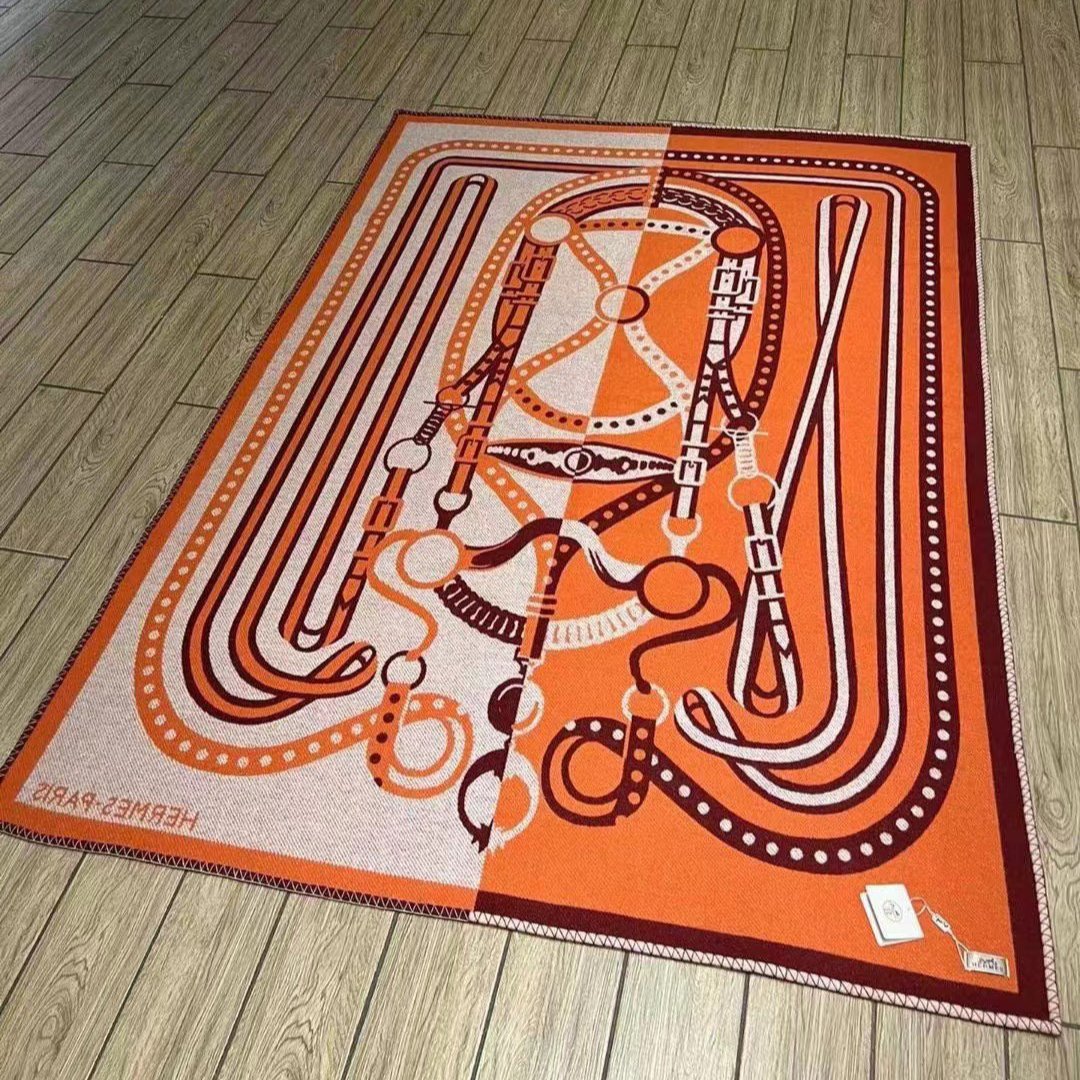 Grand Tralala Blanket Potiron Wool Cashmere