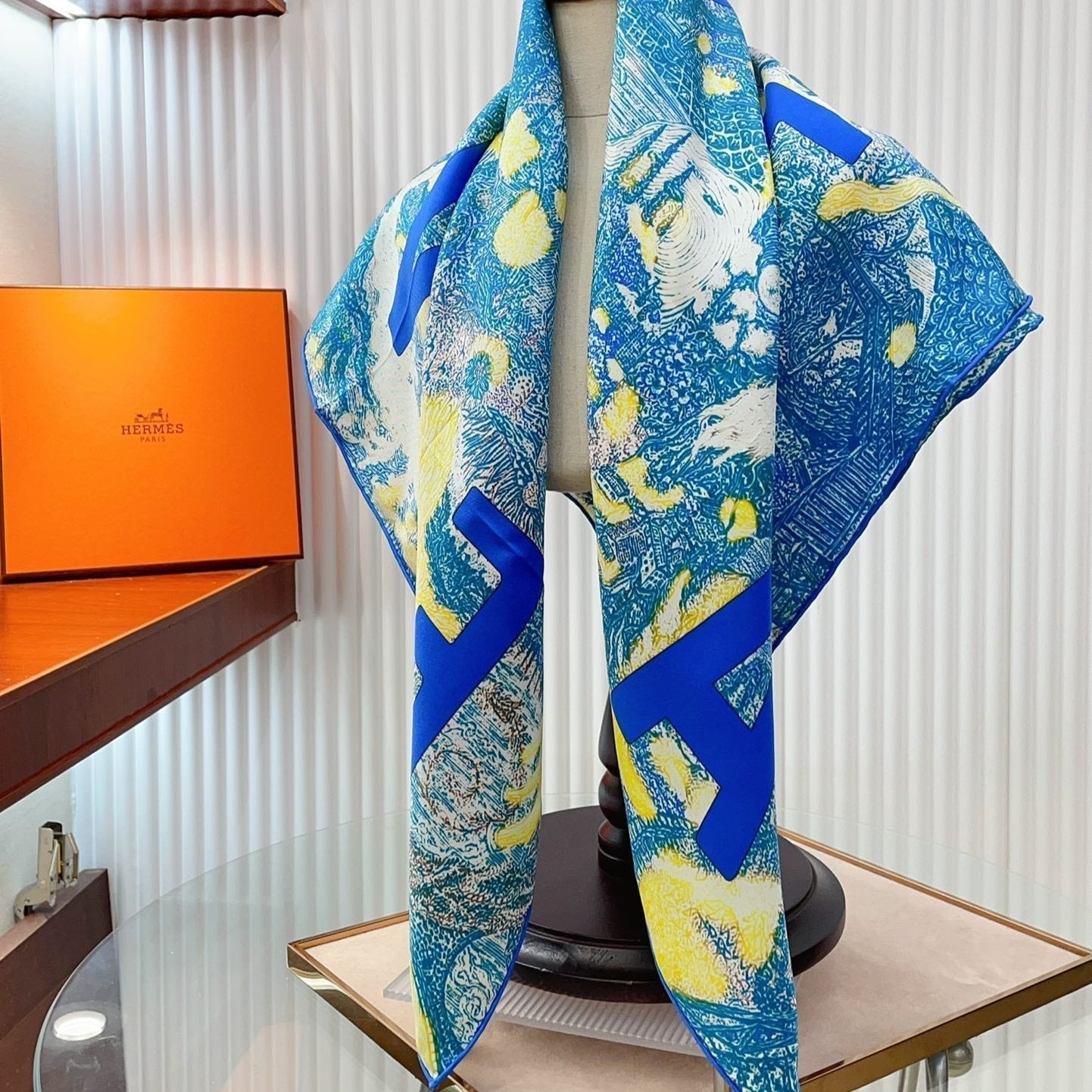 Eleftheria Scarf 90 CM In Colorful Silk Twill 193834
