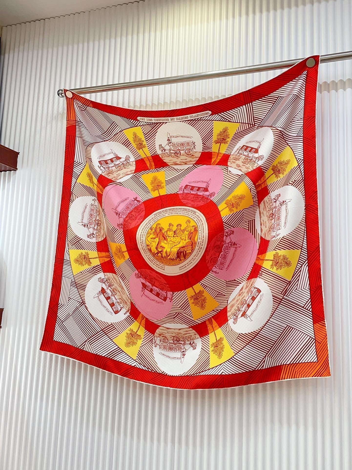 Jeu Des Omnibus Remix Scarf 90 CM In Colorful Silk Twill 211110