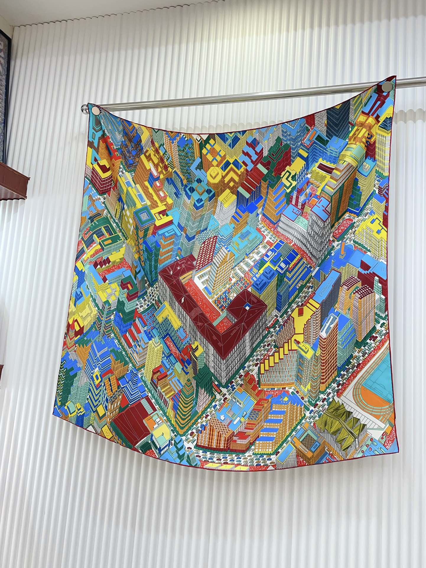 Pantin City scarf 90 CM In Colorful Silk Twill 211114