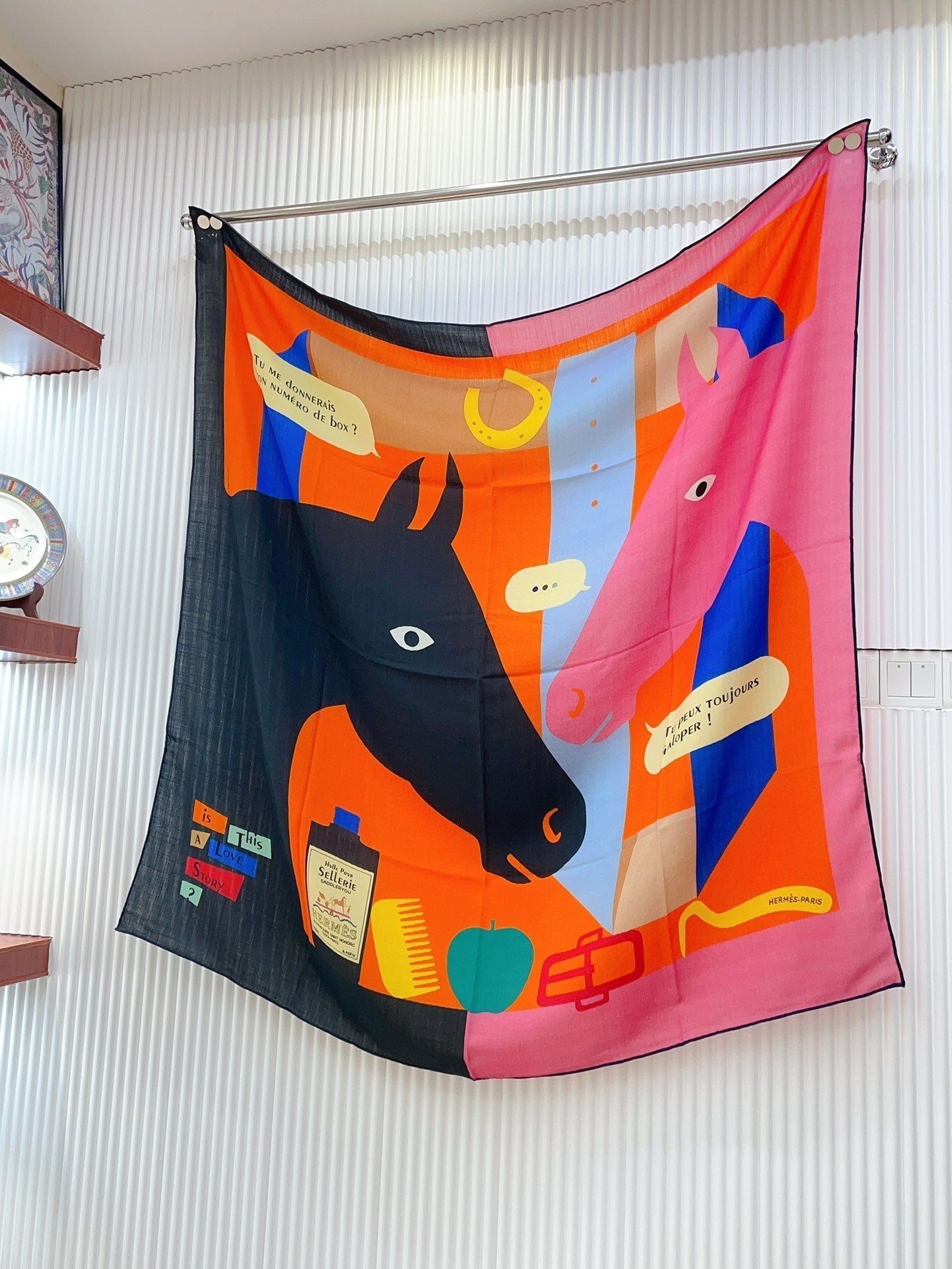 Is This a Love Story Scarf 140 CM In Colorful Cashmere And Silk 217220
