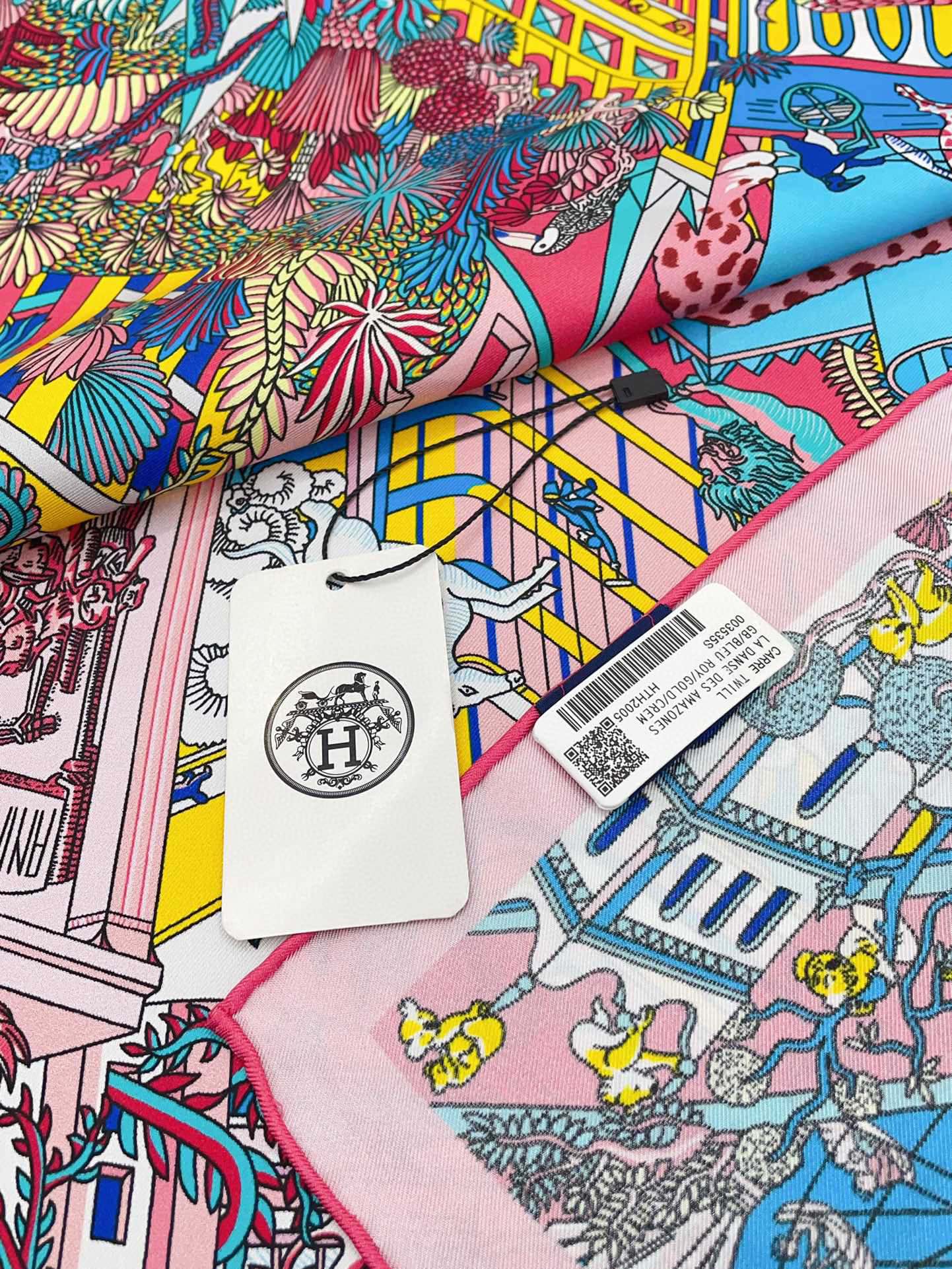 Animapolis Scarf 90 CM In Colorful Silk Twill 220185