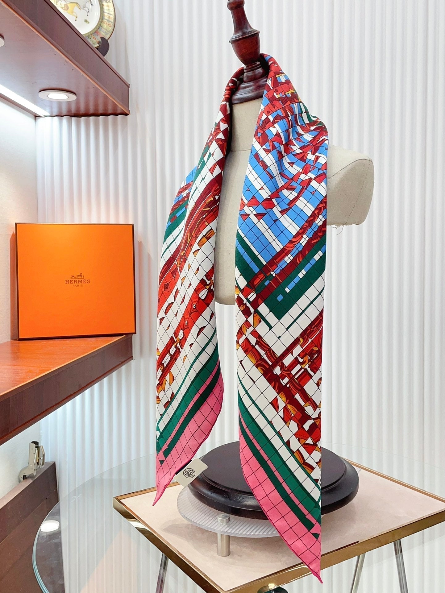 Coaching Deja-Vu Shawl 90 CM In Colorful Silk Twill 233126