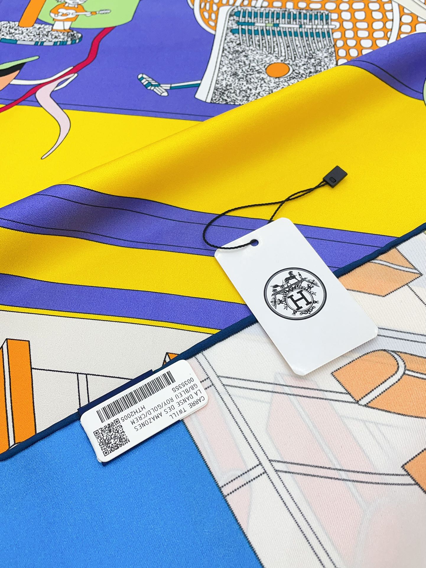 En Studio Scarf 90 CM In Colorful Silk Twill 235407
